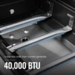 Royal Gourmet Cabinet Style Silver 4 -Burner Liquid Propane Gas Grill 1 -Side Burner