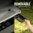 Royal Gourmet Cabinet Style Silver 4 -Burner Liquid Propane Gas Grill 1 -Side Burner