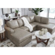 Signature Design by Ashley Tanidore Round Coffee Table with Marble Top and Warm Brown Mango Wood Base