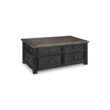 Signature Design by Ashley Tyler Creek Farmhouse Lift Top Coffee Table with Drawers in Grayish Brown and Black