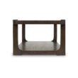 Signature Design by Ashley Breckington Dark Brown Wood Finish Coffee Table with Lower Shelf Storage