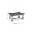 Signature Design by Ashley Havalance Rectangular Farmhouse Coffee Table with Two-Tone Finish