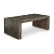 Signature Design by Ashley Dreggan Brown Rectangular Coffee Table with Decorative Sides
