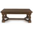 Signature Design by Ashley Sturlayne Rectangular Coffee Table with Rich Brown Wood Finish