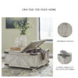 Signature Design by Ashley Carynhurst Whitewash Farmhouse Lift-Top Storage Coffee Table