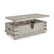 Signature Design by Ashley Carynhurst 52 inch Whitewash Lift-Top Coffee Table with Storage