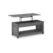 Signature Design by Ashley Freedan Gray Lift-Top Coffee Table with Storage