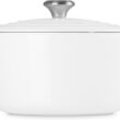 Le Creuset Enameled Cast Iron Signature Deep Round Oven, 6.5 qt., White