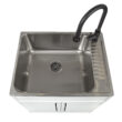 Presenza 28-in x 22-in 1 -Basin Matte white Drop-in Laundry sink with Cabinet with Drain with Faucet
