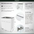 Presenza 28-in x 22-in 1 -Basin White Drop-in Laundry sink with Cabinet with Drain with Faucet