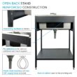 Transolid 22.1-in x 28-in 1 -Basin Matte Black Freestanding Laundry sink with Faucet