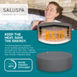 Bestway SaluSpa St Moritz AirJet Inflatable Hot Tub w/ EnergySense Cover