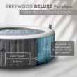 Intex 28439EP PureSpa Plus Greywood Inflatable Bubble Jet Spa 77 x 28 Inches