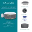 Bestway SaluSpa Aruba AirJet Inflatable Hot Tub with EnergySense Cover