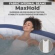 Coleman Atlantis AirJet Square Inflatable Hot Tub with EnergySense Cover