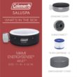 Coleman Miami AirJet Round Inflatable Hot Tub with EnergySense Cover Black