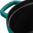 STAUB Cast Iron 7-qt Round Cocotte - Turquoise