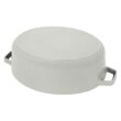 STAUB Cast Iron 6.25-qt Shallow Oval Dutch Oven - White Truffle