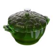 STAUB Cast Iron 3-qt Artichoke Cocotte - Basil
