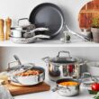 Zwilling Energy Plus 10-pc Stainless Steel Ceramic Nonstick Cookware Set
