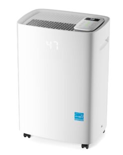 Elexnux 120 -Pint Large Room Dehumidifier For Basements , Bathrooms , Crawlspaces White