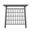 Vita Cedar 79.5-in W x 90-in H Charcoal Cedar Garden Trellis For Climbing Plants For Cucumbers For Roses For Tomatoes