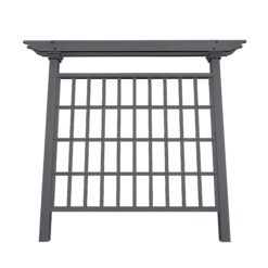 Vita Cedar 79.5-in W x 90-in H Charcoal Cedar Garden Trellis For Climbing Plants For Cucumbers For Roses For Tomatoes