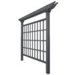 Vita Cedar 79.5-in W x 90-in H Charcoal Cedar Garden Trellis For Climbing Plants For Cucumbers For Roses For Tomatoes