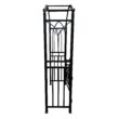 Oakland Living 4.92-ft W x 7.15-ft H Arched Black Extruded aluminum Garden Arbor