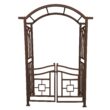 Oakland Living 4.92-ft W x 7.15-ft H Arched Brown Extruded aluminum Garden Arbor
