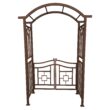 Oakland Living 4.92-ft W x 7.15-ft H Arched Brown Extruded aluminum Garden Arbor