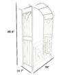 Oakland Living 4.92-ft W x 7.15-ft H Arched White Extruded aluminum Garden Arbor