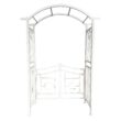 Oakland Living 4.92-ft W x 7.15-ft H Arched White Extruded aluminum Garden Arbor