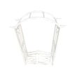 Oakland Living 4.92-ft W x 7.15-ft H Arched White Extruded aluminum Garden Arbor