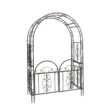 Evergreen 4.43-ft W x 7-ft H Arched Bronze Steel Garden Arbor