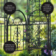 Evergreen 4.43-ft W x 7-ft H Arched Bronze Steel Garden Arbor