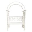 Oakland Living 4.27-ft W x 6.82-ft H Arched White Extruded aluminum Garden Arbor