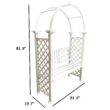 Oakland Living 4.27-ft W x 6.82-ft H Arched White Extruded aluminum Garden Arbor