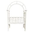 Oakland Living 4.27-ft W x 6.82-ft H Arched White Extruded aluminum Garden Arbor