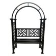 Oakland Living 4.27-ft W x 6.82-ft H Arched Black Extruded aluminum Garden Arbor