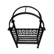Oakland Living 4.27-ft W x 6.82-ft H Arched Black Extruded aluminum Garden Arbor