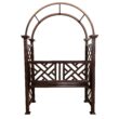 Oakland Living 4.27-ft W x 6.82-ft H Arched Bronze Extruded aluminum Garden Arbor