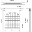 Vita Classic 60.25-in W x 82-in H White Vinyl Traditional Garden Trellis For Climbing Plants For Cucumbers For Roses