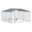 PawHut Outdoor Dog Kennel 13x13x7.5 Galvanized Steel&ZeroWidthSpace;