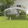 PawHut Outdoor Dog Kennel 13x13x7.5 Galvanized Steel&ZeroWidthSpace;