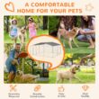 PawHut Outdoor Dog Kennel 13x13x7.5 Galvanized Steel&ZeroWidthSpace;