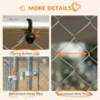 PawHut Outdoor Dog Kennel 13x13x7.5 Galvanized Steel&ZeroWidthSpace;