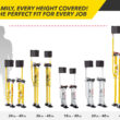ToolPro 24-Inches to 40-Inches Aluminum Drywall stilts