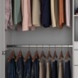 Easy Track Reach-in Tower system White Solid Shelving Wood Closet System
