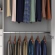Easy Track Reach-in Tower system White Solid Shelving Wood Closet System